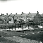 The Weaste Steel estate under construction in the 1940s (credit Salford Local History Library)