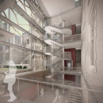 How the new atrium of the Fry Building will look. Image courtesy of Wilkinson Eyre