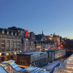Visualisation of how the new 98 room boutique hotel in Edinburgh’s Market Street blends seamlessly with the city’s existing streetscape
