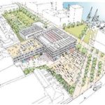 The school totals 9,800m2 and is organised around a spacious internal atrium and a teaching wing. The sports facilities are located in a separate block and will be available to the wider community outside school hours.