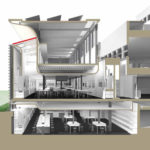 Sectional perspective of the Chemistry Laboratories